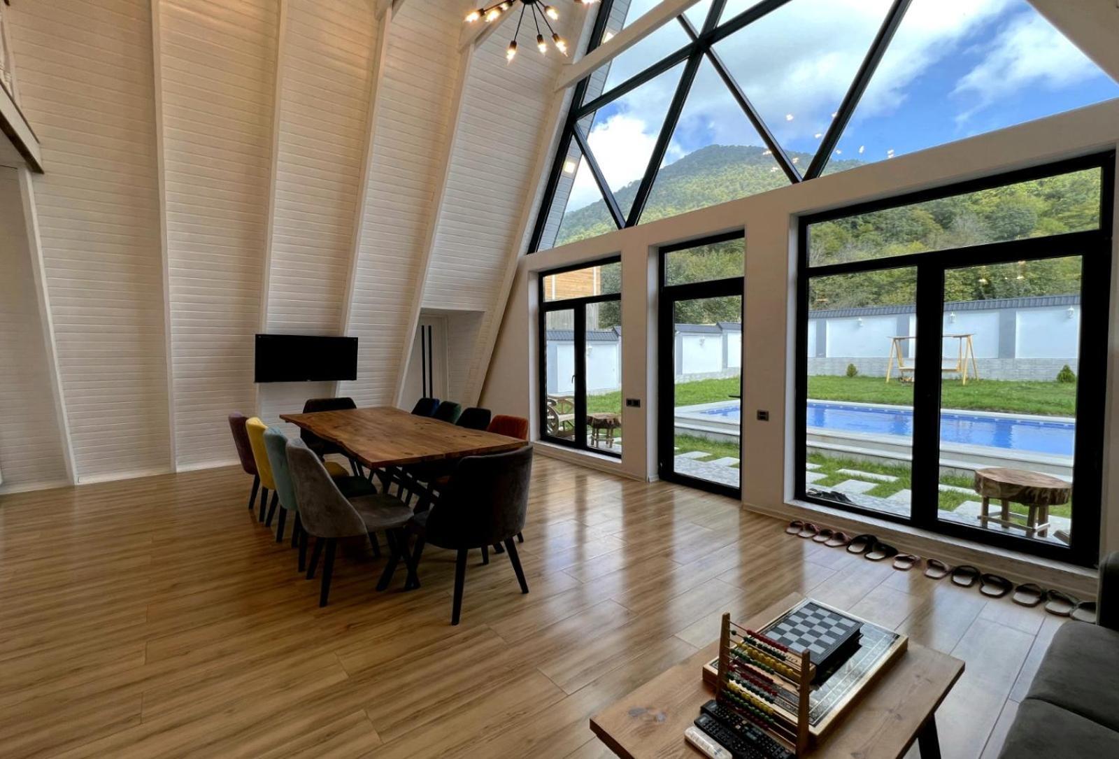 Qafqaz Mountside Chalet Gabala Exterior foto