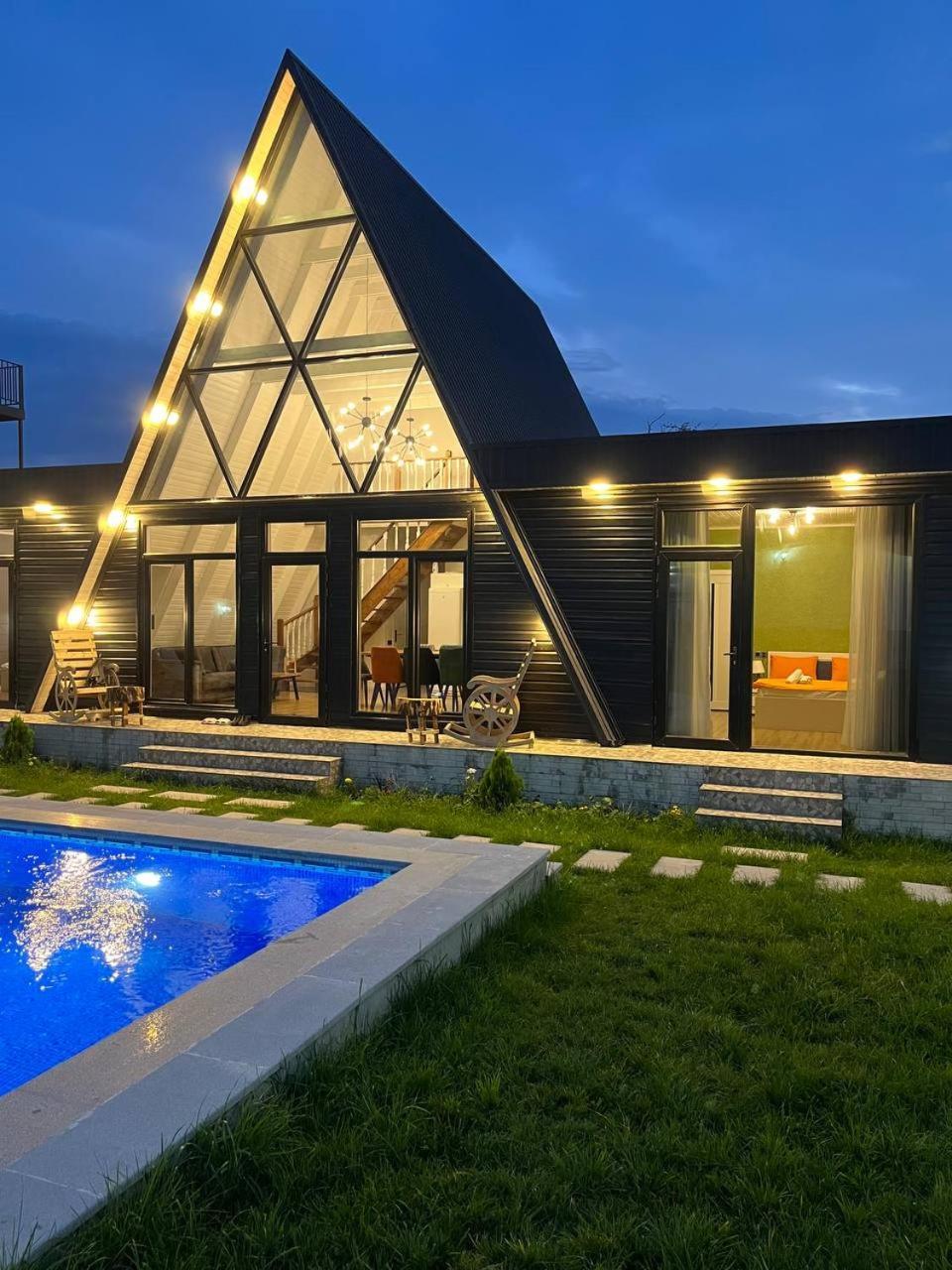 Qafqaz Mountside Chalet Gabala Exterior foto