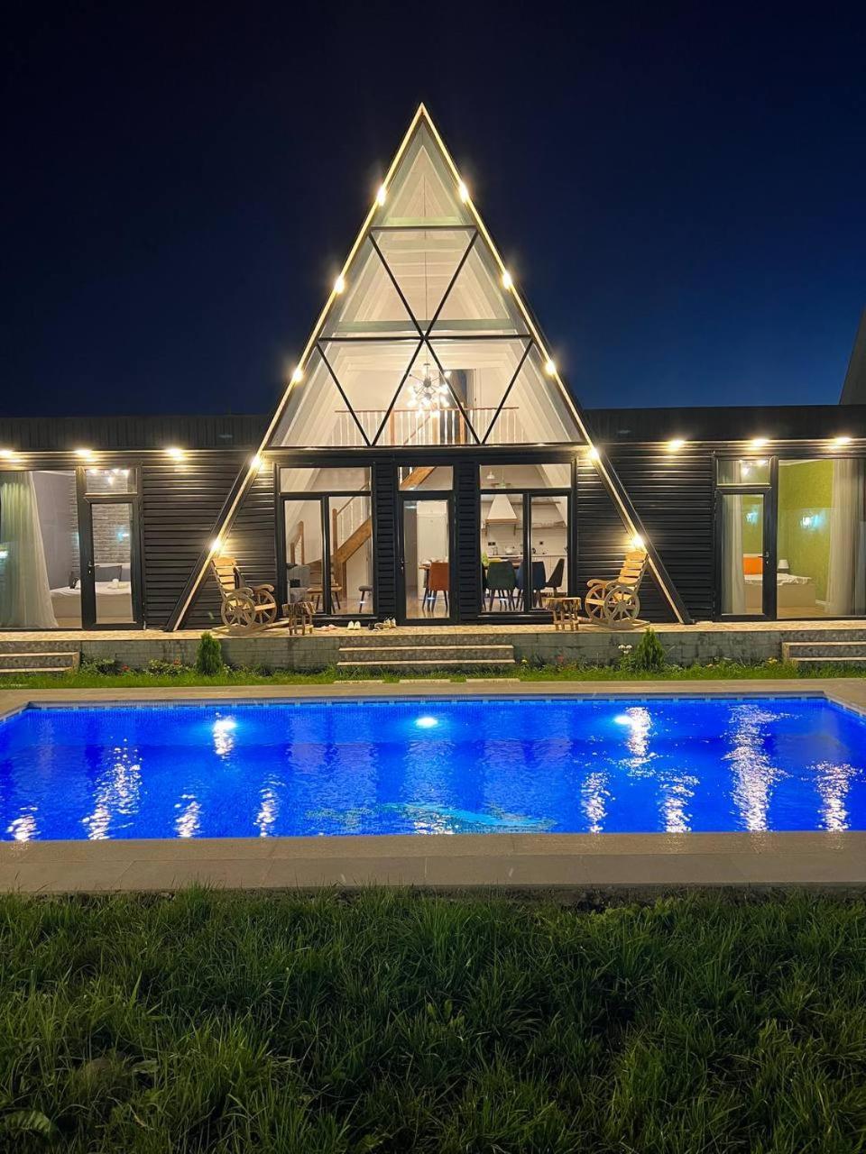Qafqaz Mountside Chalet Gabala Exterior foto