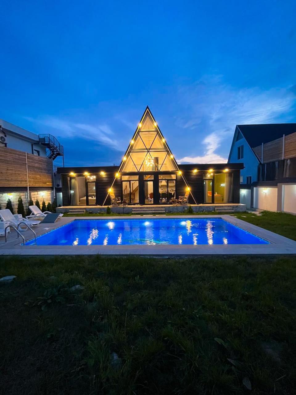Qafqaz Mountside Chalet Gabala Exterior foto
