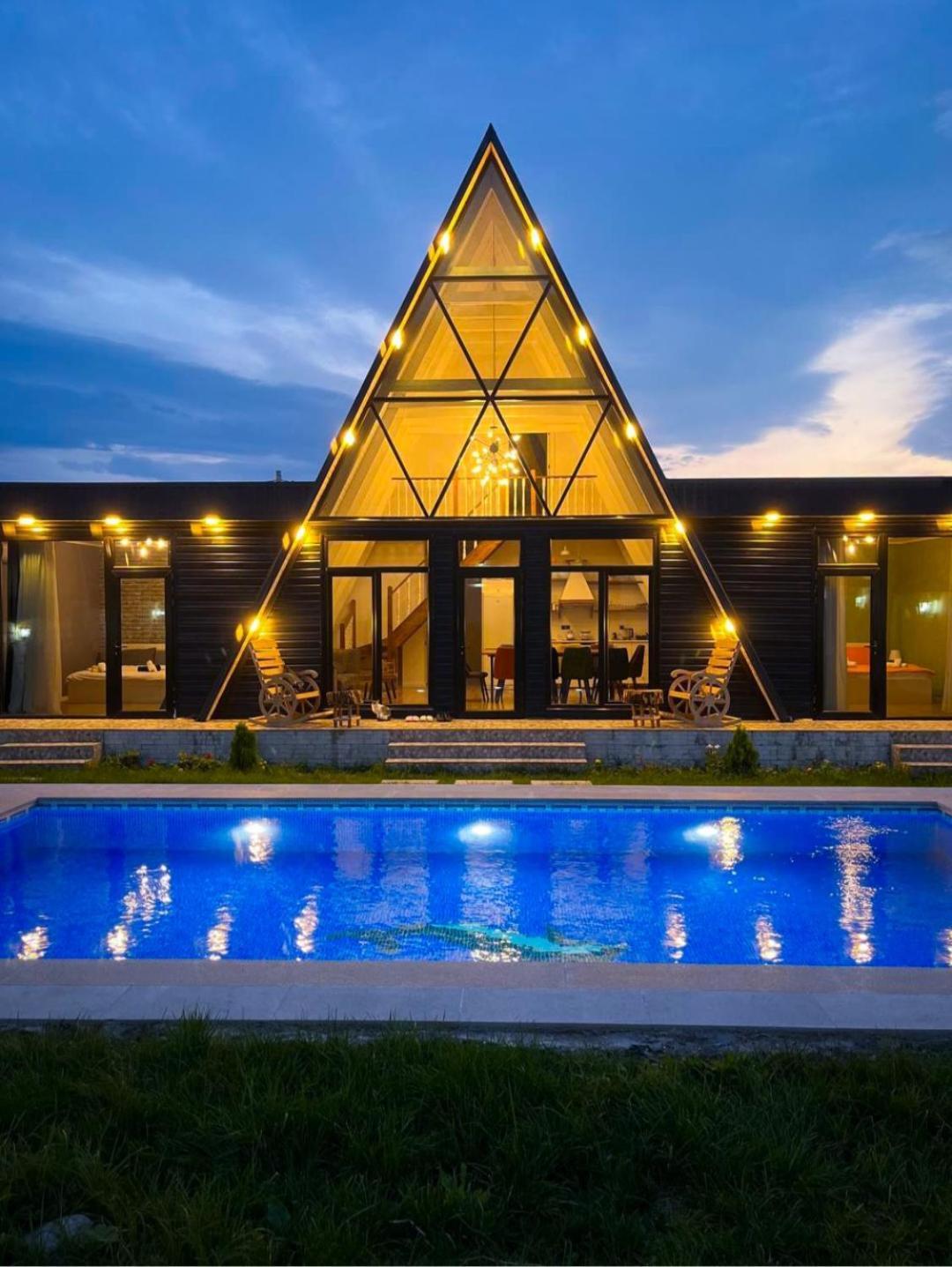 Qafqaz Mountside Chalet Gabala Exterior foto